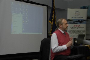 Scott Wood, support officer for the blind, Charity Action for Blind People, shares his presentation, 